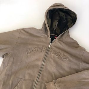 Men’s vintage quicksilver fleece lined zip hoodie